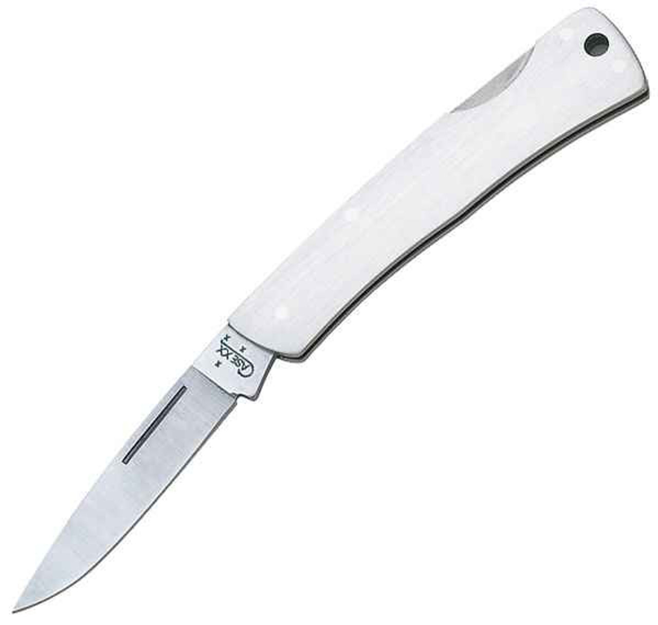 Case 004 Executive Lockback, Brushed Stainless Steel Handle (M1059L SS)