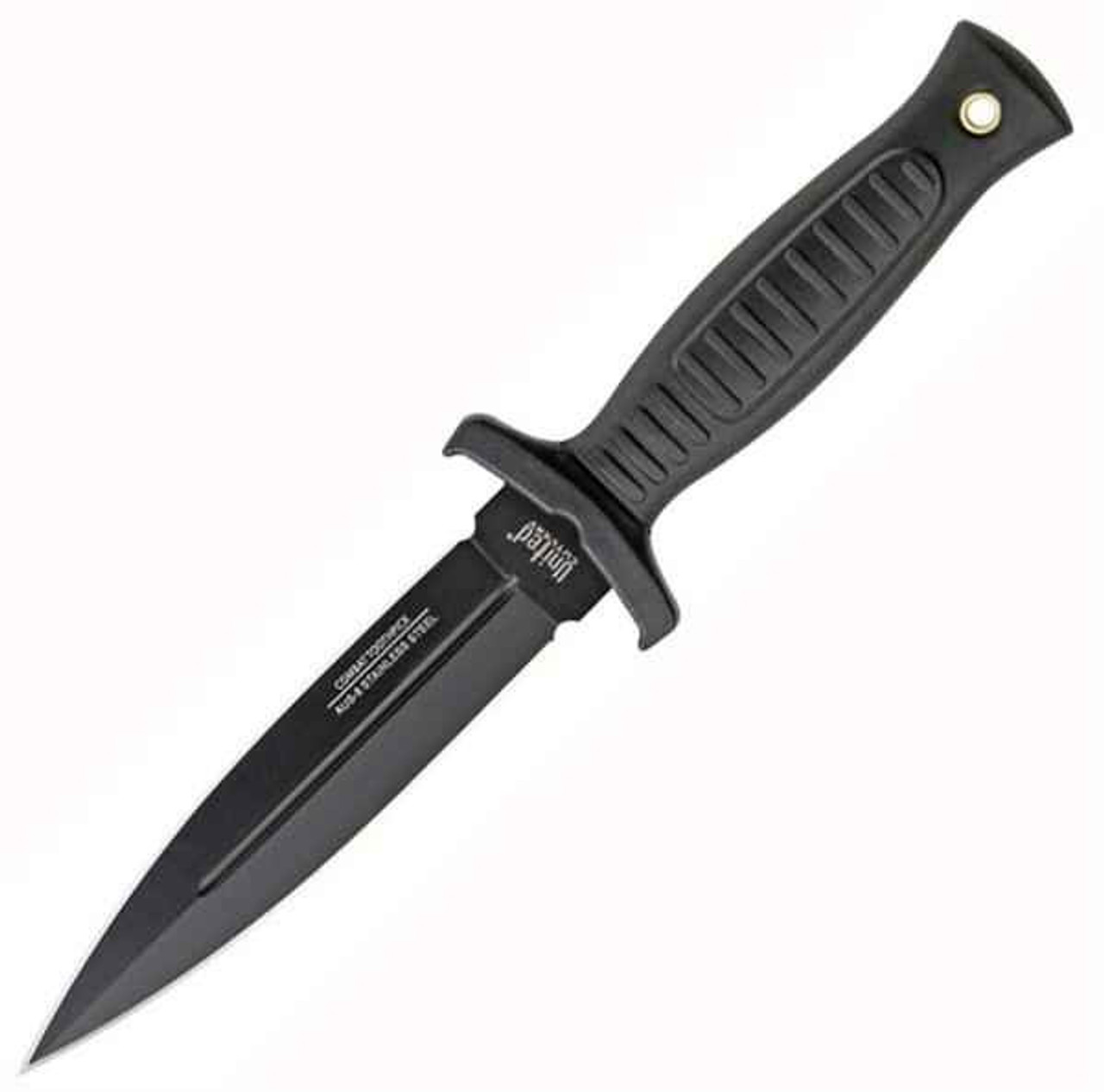United Combat Commander Black Boot Knife with Shoulder Sheath