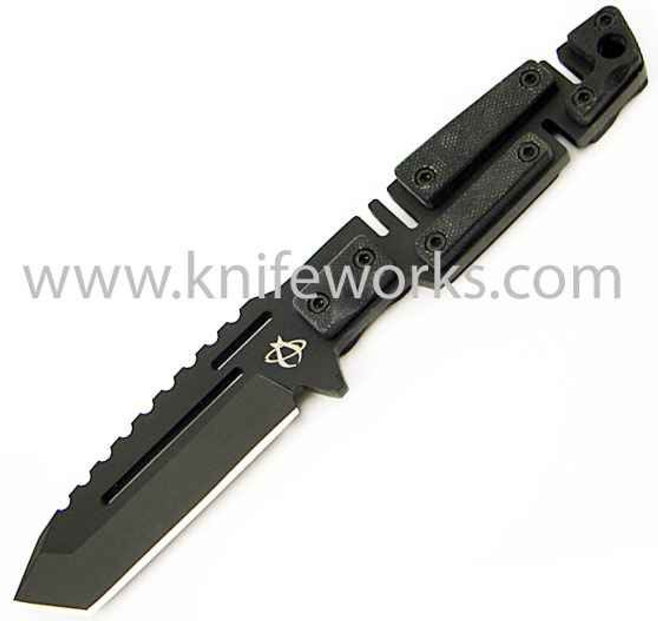 Mantis MF-4CM, Black G-10 Handle, Black 154CM Blade, Sheath