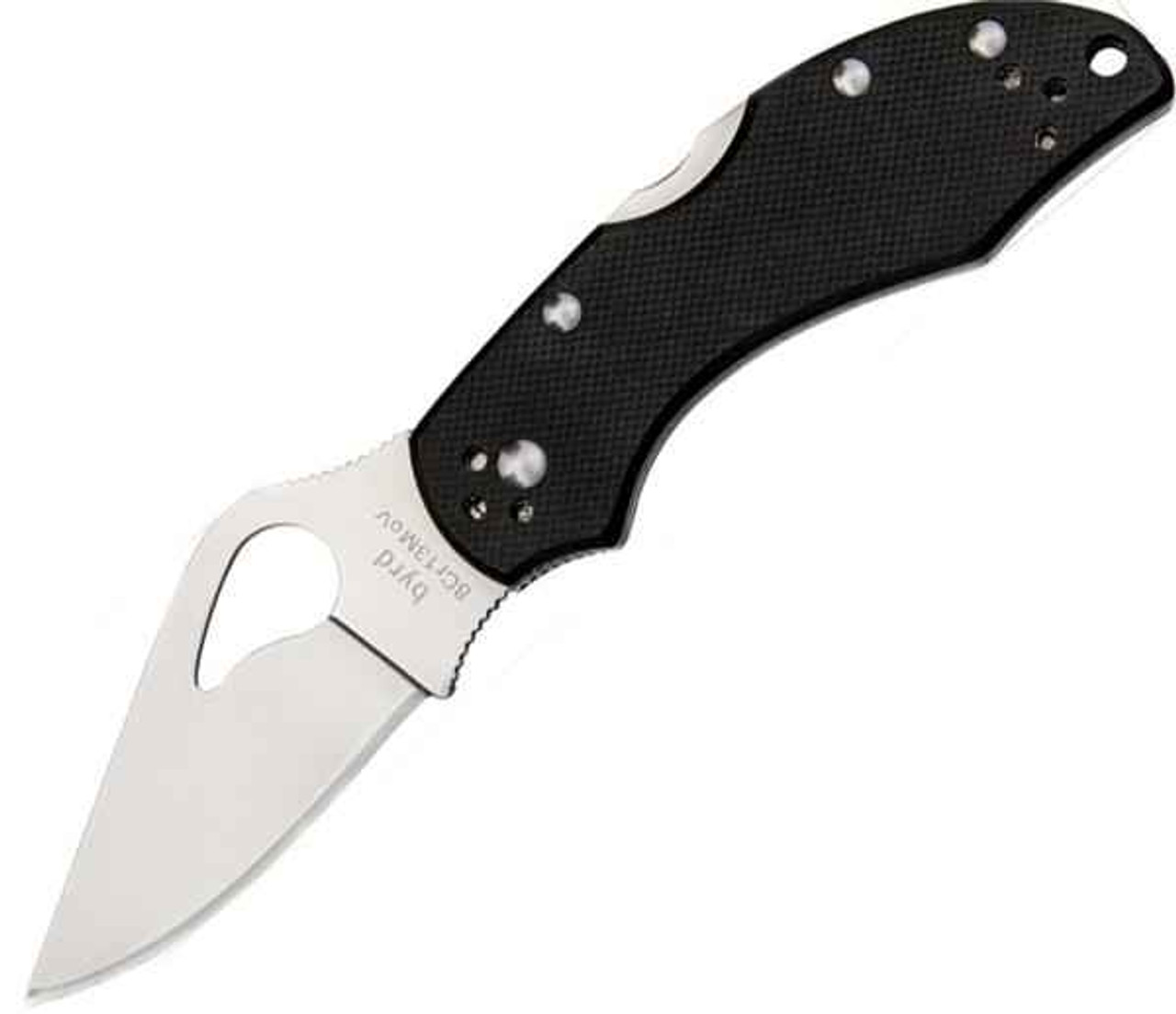 Byrd Robin 2 (BY10GP2) 2.4" 8Cr13MoV Satin Drop Point Plain Blade, Black G-10 Handle