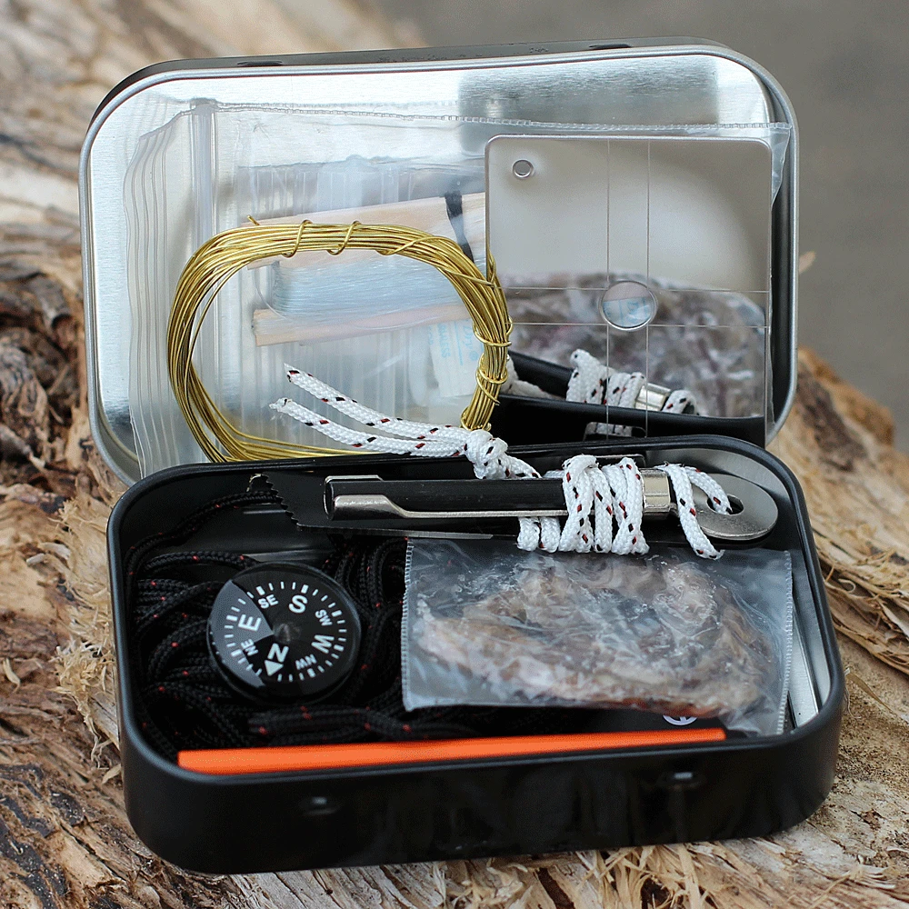 ESEE Mini Survival Kit Open Contents View