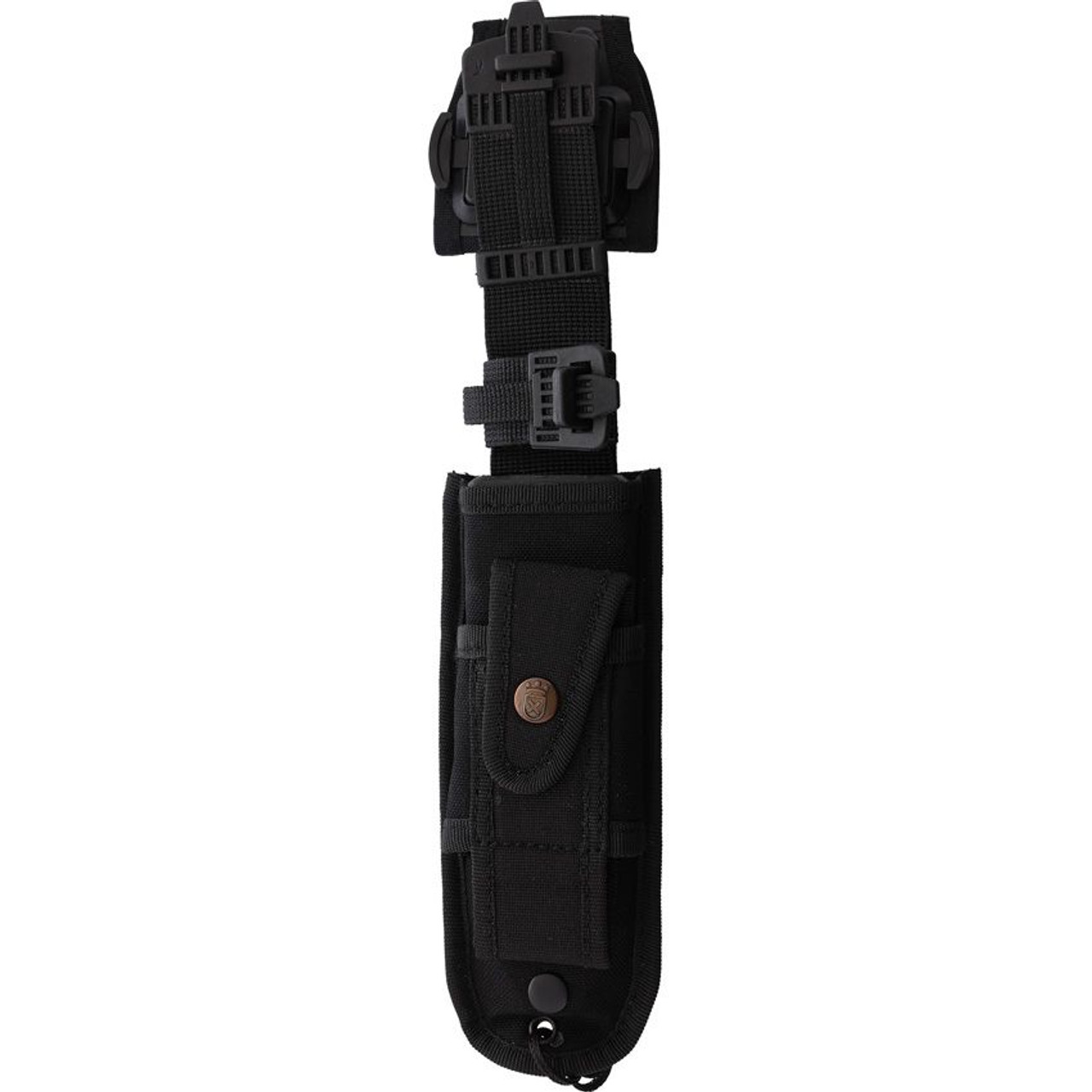 AITOR 16130 UNO KNIFE, 5.62" SS Plain Blade, Black Fenolgraf Handles, Nylon Sheath