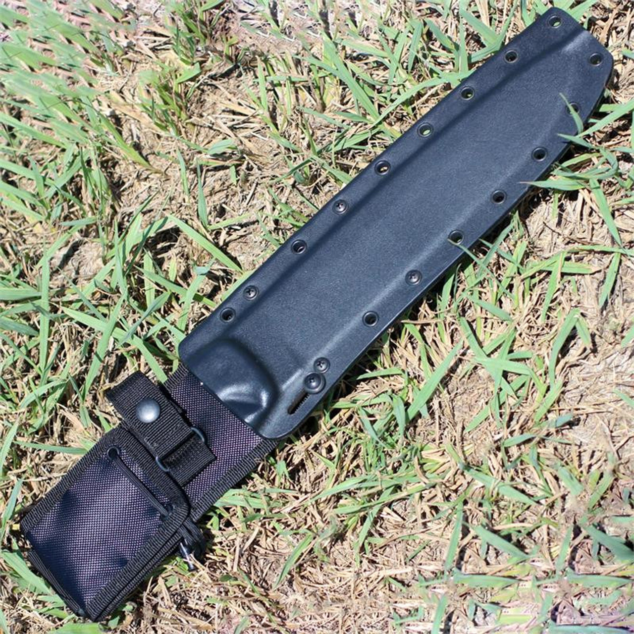 ESEE Junglas Sheath (ESEE-JUNGLAS-SHEATH)-Black Kydex with Condura Backing