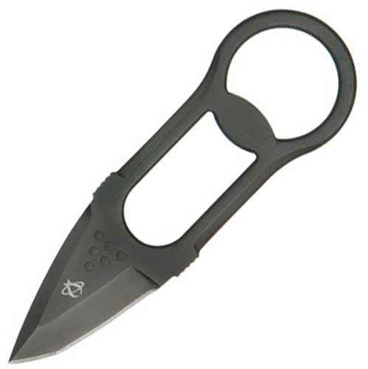 Mantis MU-4 Picker 2 Neck Knife 2" Tanto Plain Blade, Steel Handle