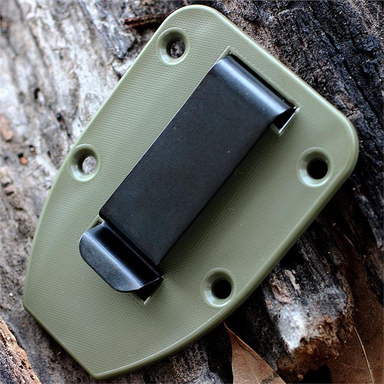 ESEE-Model 3/4 Clip Plate w/ Mounting Hardware (ESEE-CLIP-PLATE34OD)- OD Green