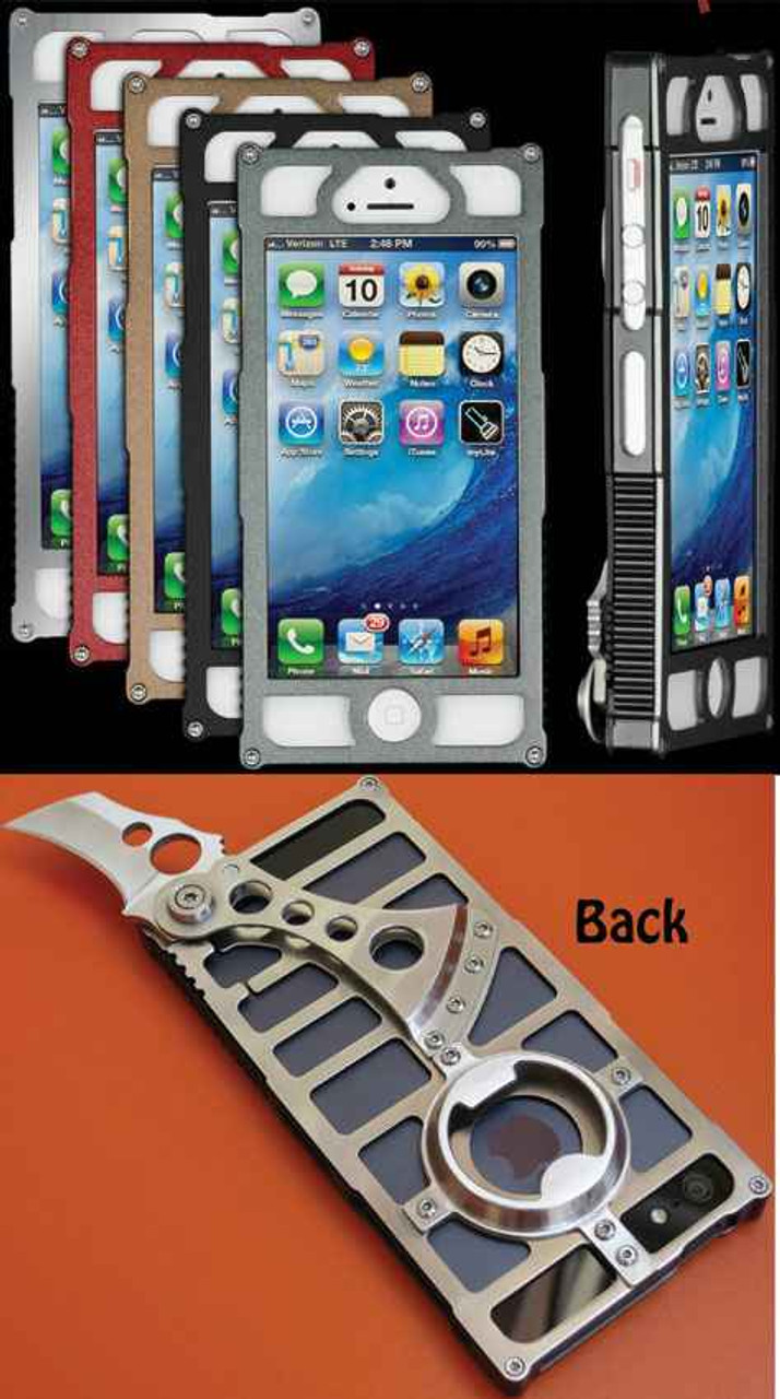 TactiCall Alpha 1 Polished Stainless iPhone 5 Case