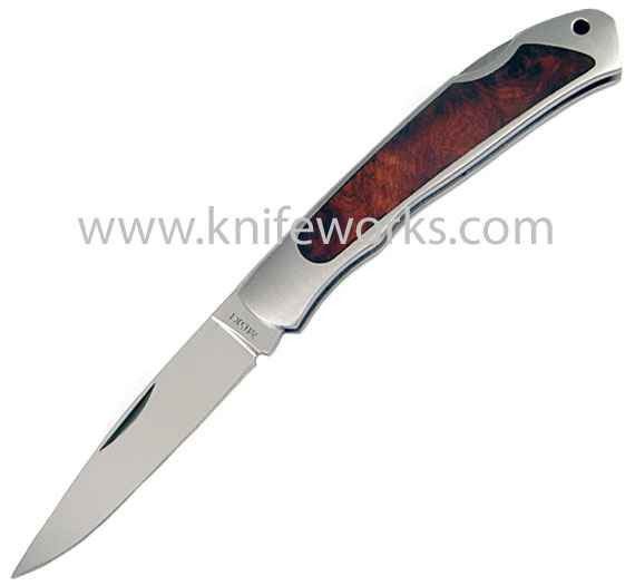 Moki Ezo Red Fox, SUS-410 stainless handles with quince wood inlay 