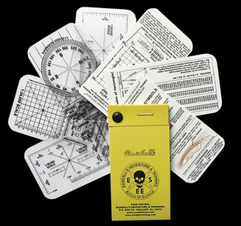 ESEE Pocket Navigation Cards Clear Overlay Cards Detail View