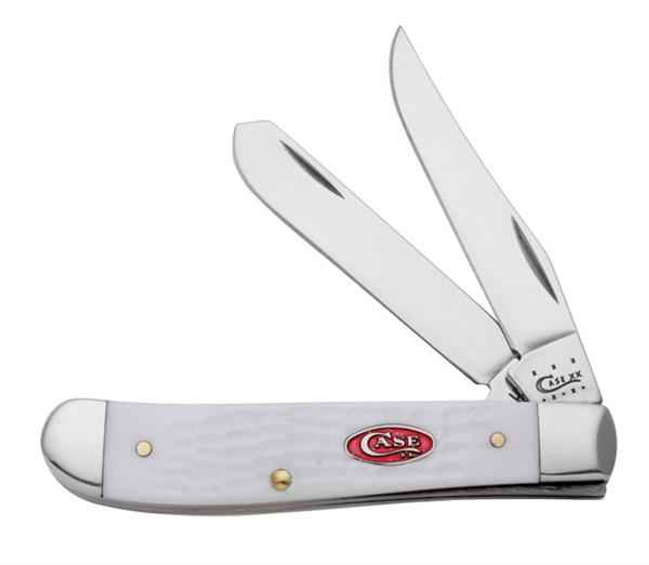 Case 60186 SparXX Mini Trapper, Jigged White Synthetic Handle (6207 SS)