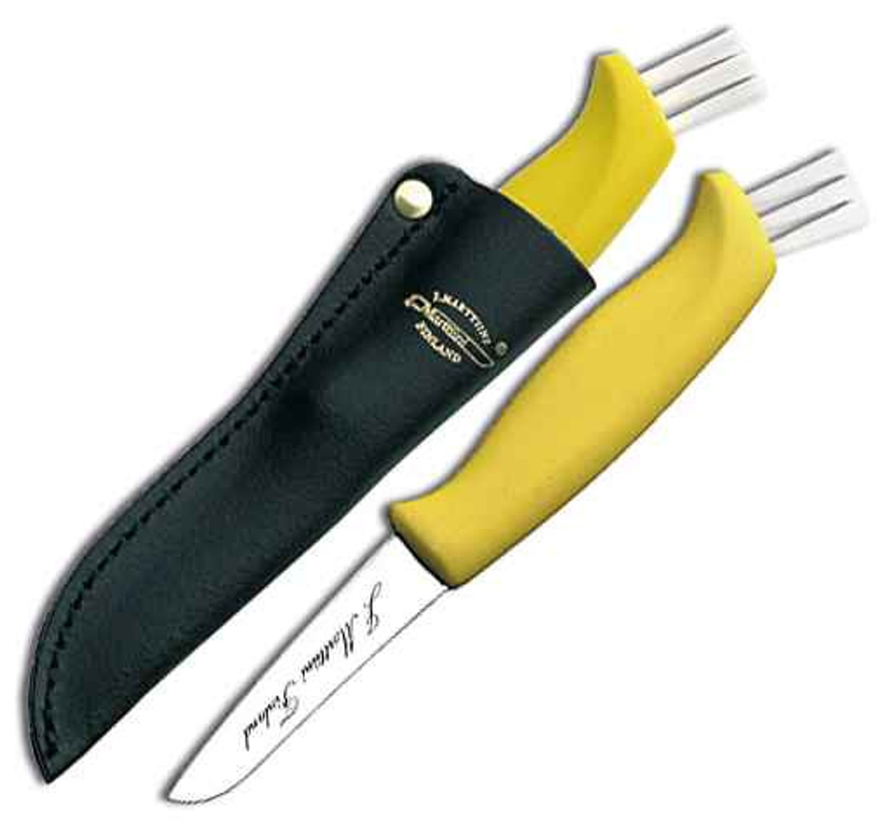 Marttiini Mushroom Knife, 2.56 420 Stainless, Leather Sheath