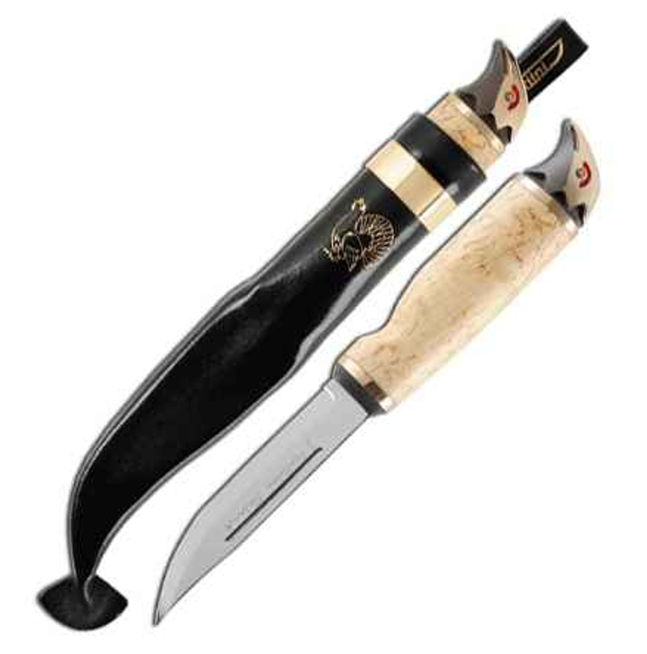 Marttiini Wood Grouse, 4.33 420 Stainless, Curly Birch Handle