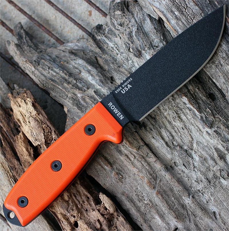 ESEE Advanced Survival Kit ESEE-4P Knife Orange G10 Detail View