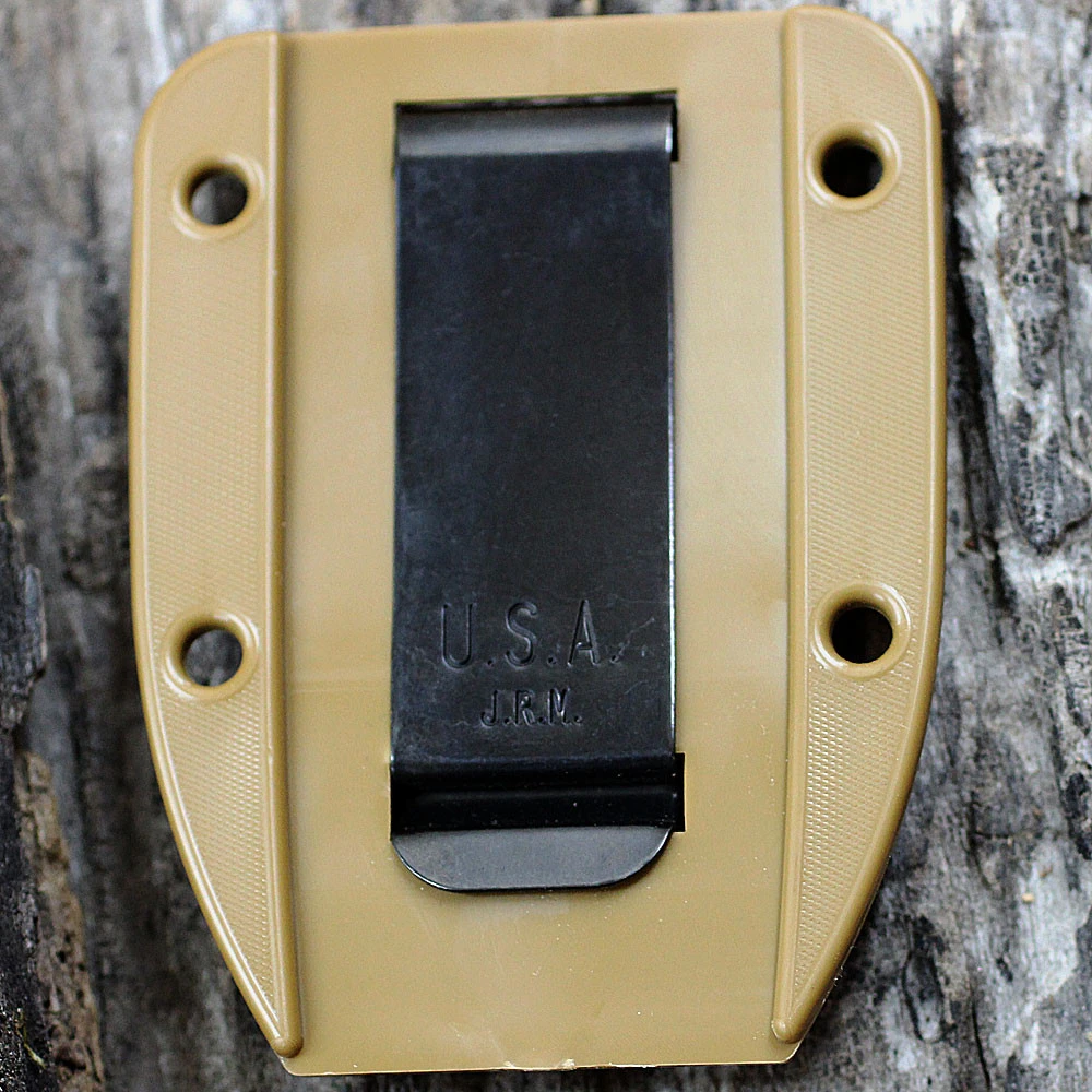 ESEE-4 Molded Sheath Clip Plate Detail View