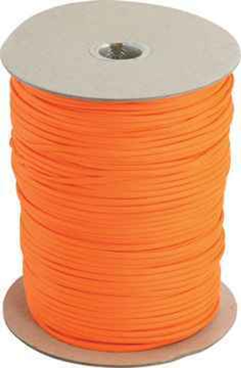Parachute Cord Neon Orange. 1000 Ft. Roll