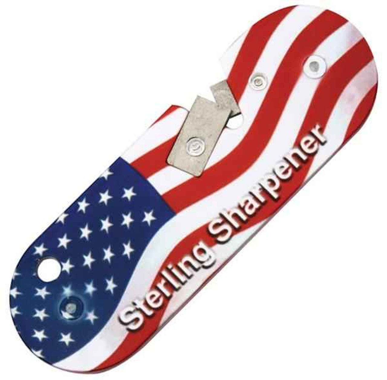 Sterling Compact Knife Sharpener, USA Flag