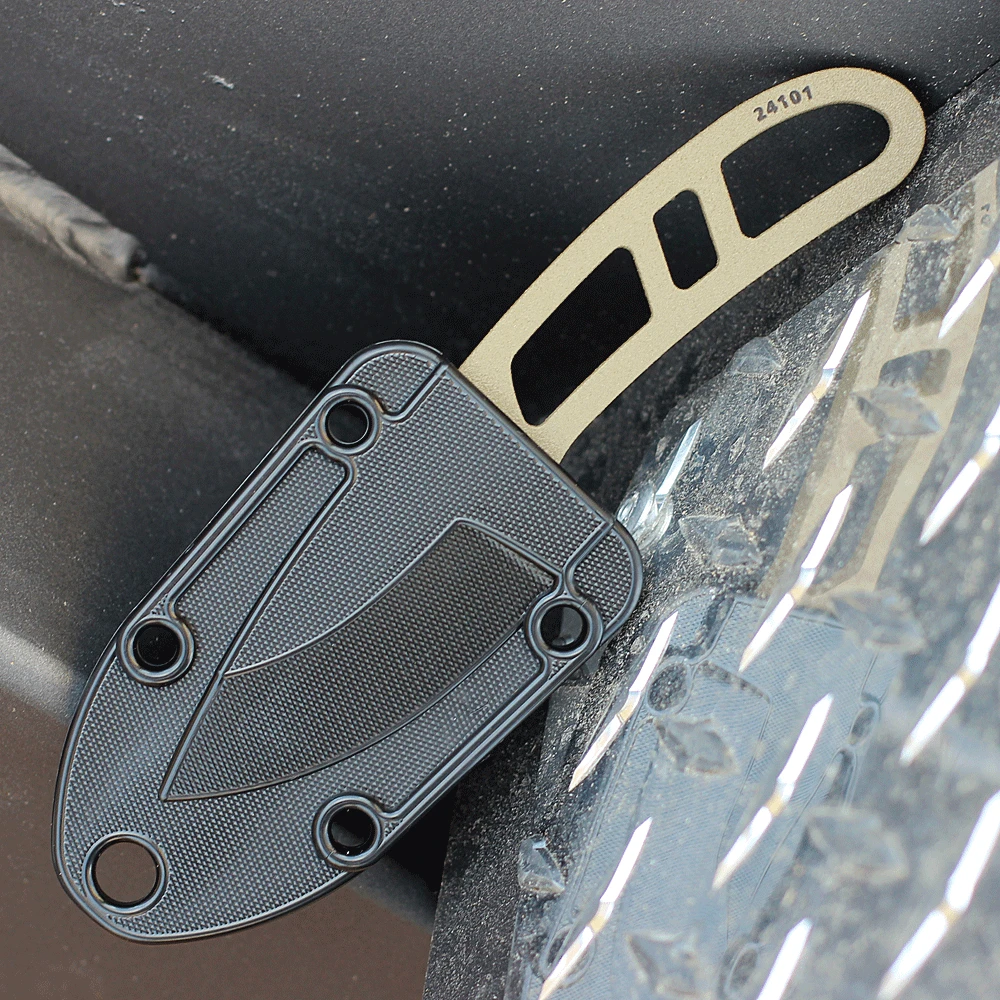 ESEE Candiru Dark Earth Sheathed Left View