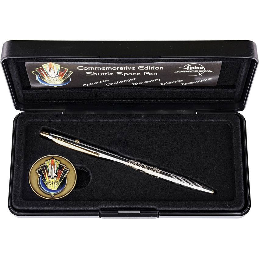Fisher Space Pen Space Shuttle w/ Medallion FP831189 Knifeworks