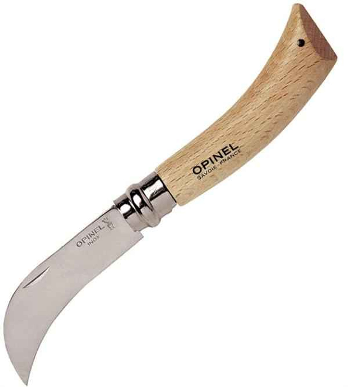 Opinel Pruning Knife OP13140, 4 1/4" Closed, Beechwood Handle-06562