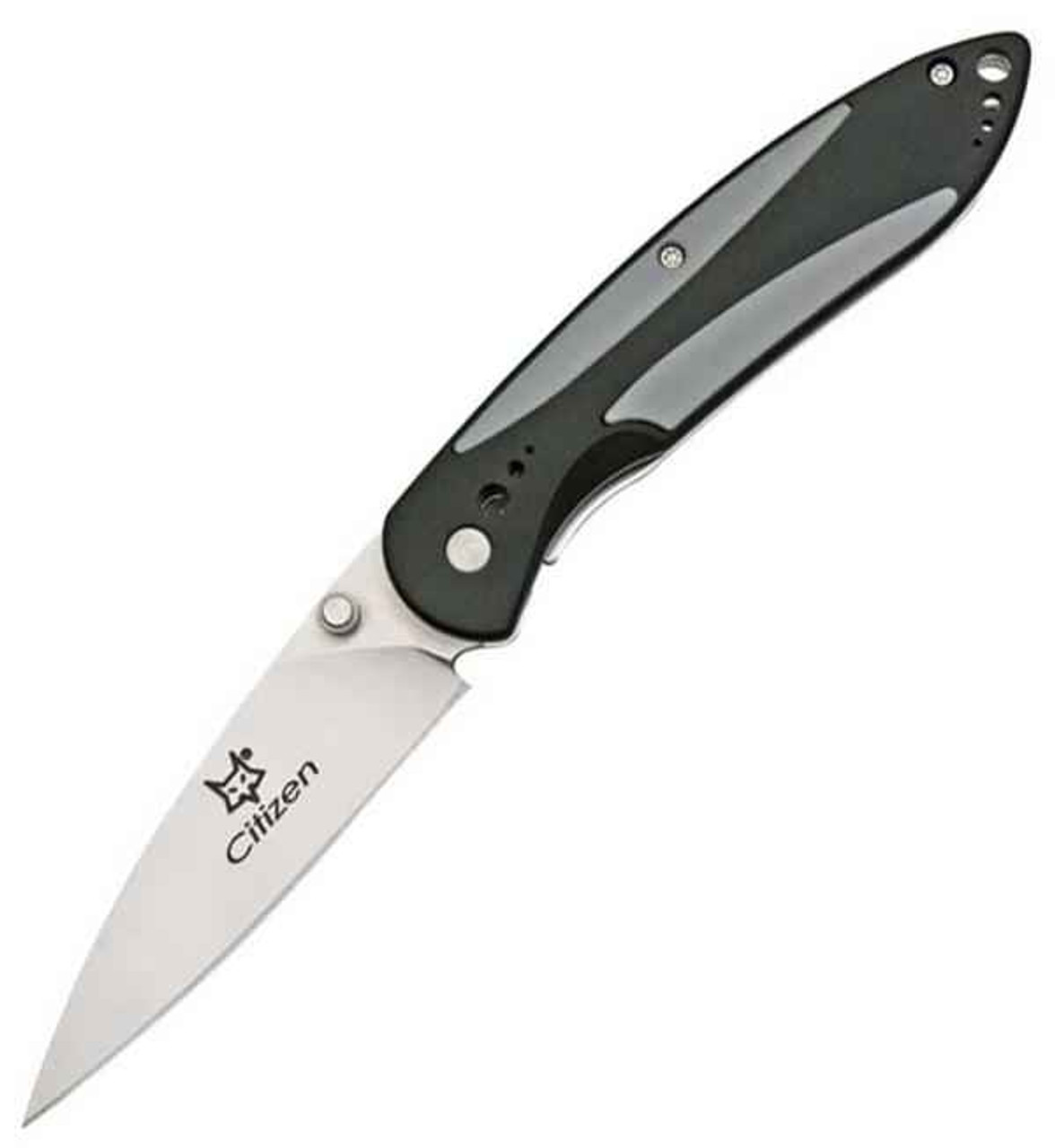 Fox USA Citizen Folding Knife, Black Handle