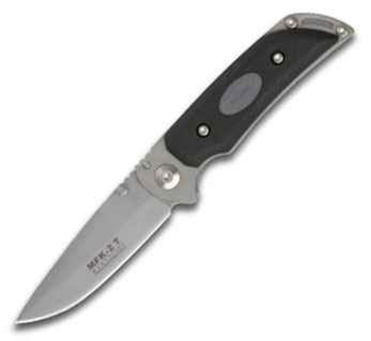 Marttiini Medium Folder MFK-2T, Matte Finish Stainless Frame w/ FRN/TPE Injection Molded Handle Scales