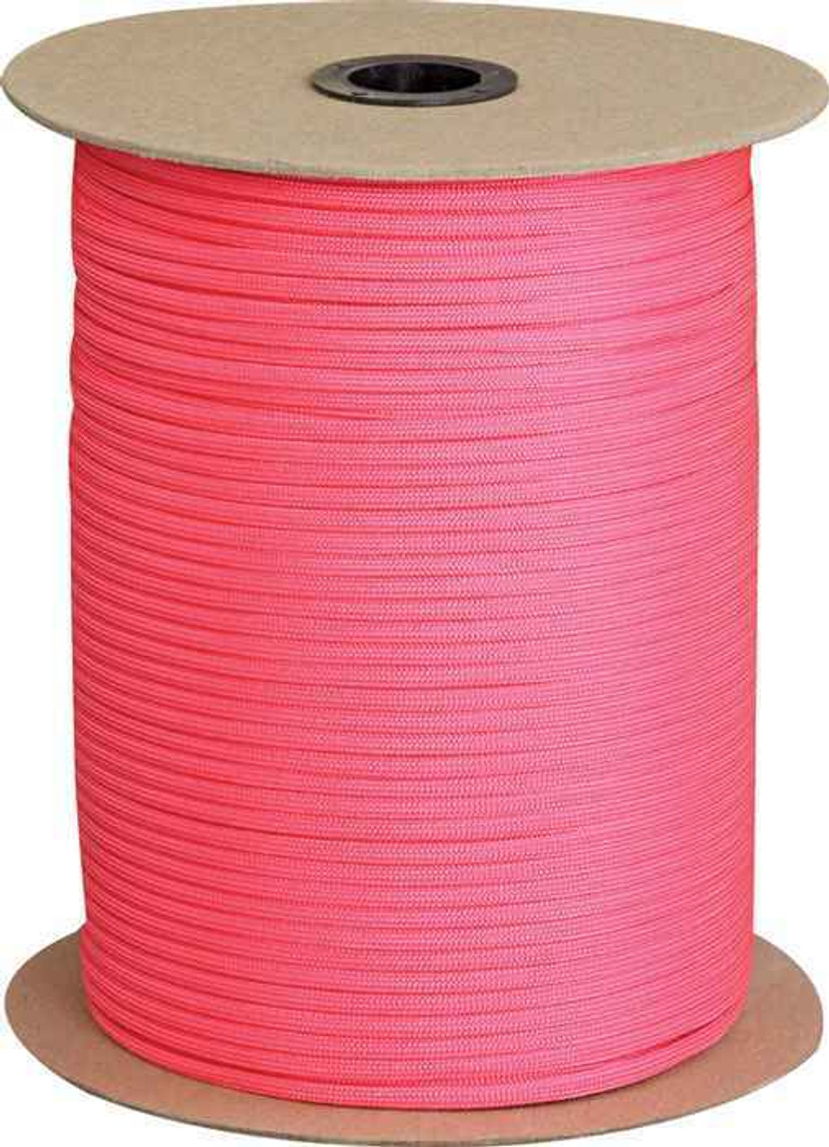 Parachute Cord Pink, 1000 ft. 7 Strand Construction