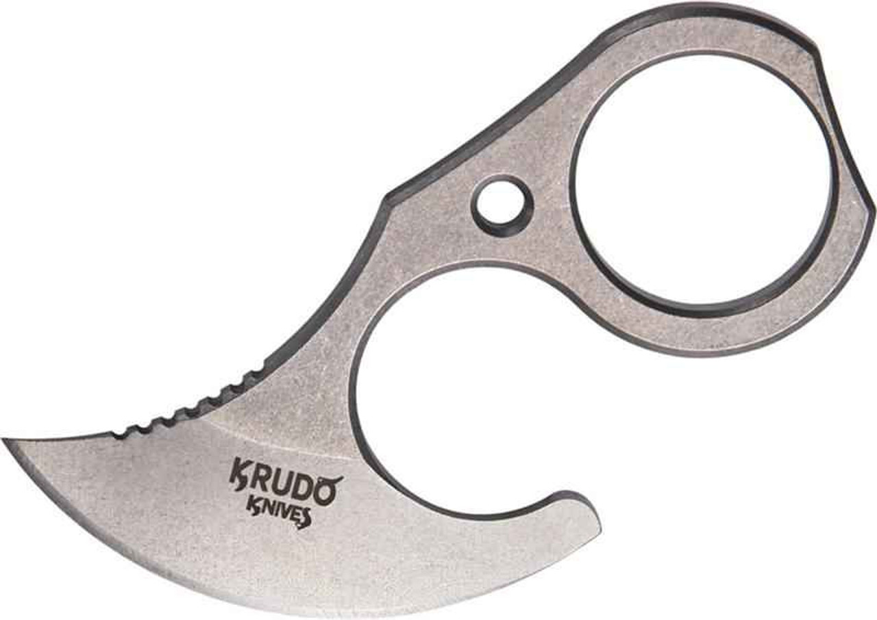Krudo Nano, 2 3/8"" Curved blade, One Piece 9Cr13CoMoV stainless