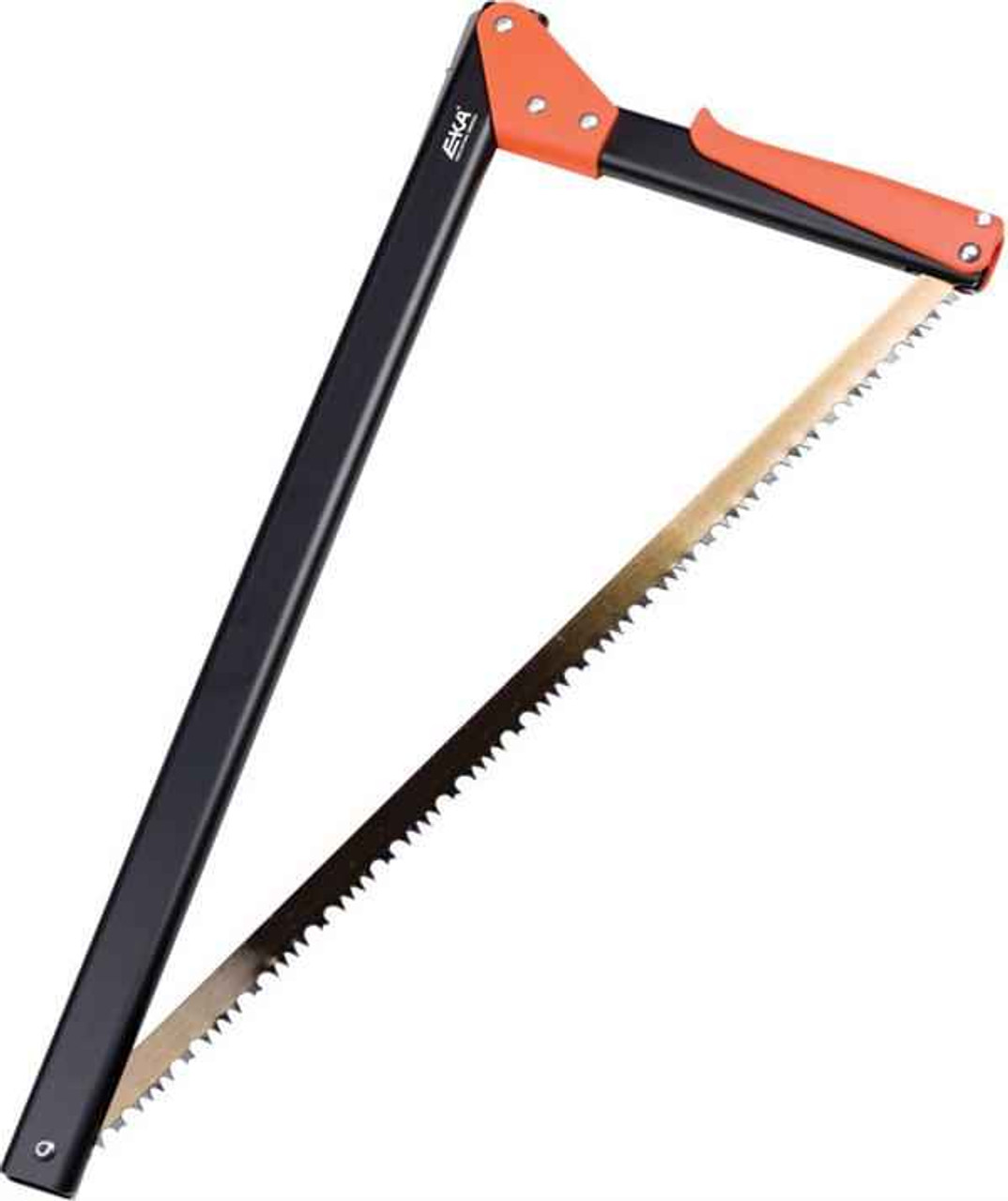 EKA Viking Combi-Saw. Approximately 21" closed, Black finish handles with orange grip and connector