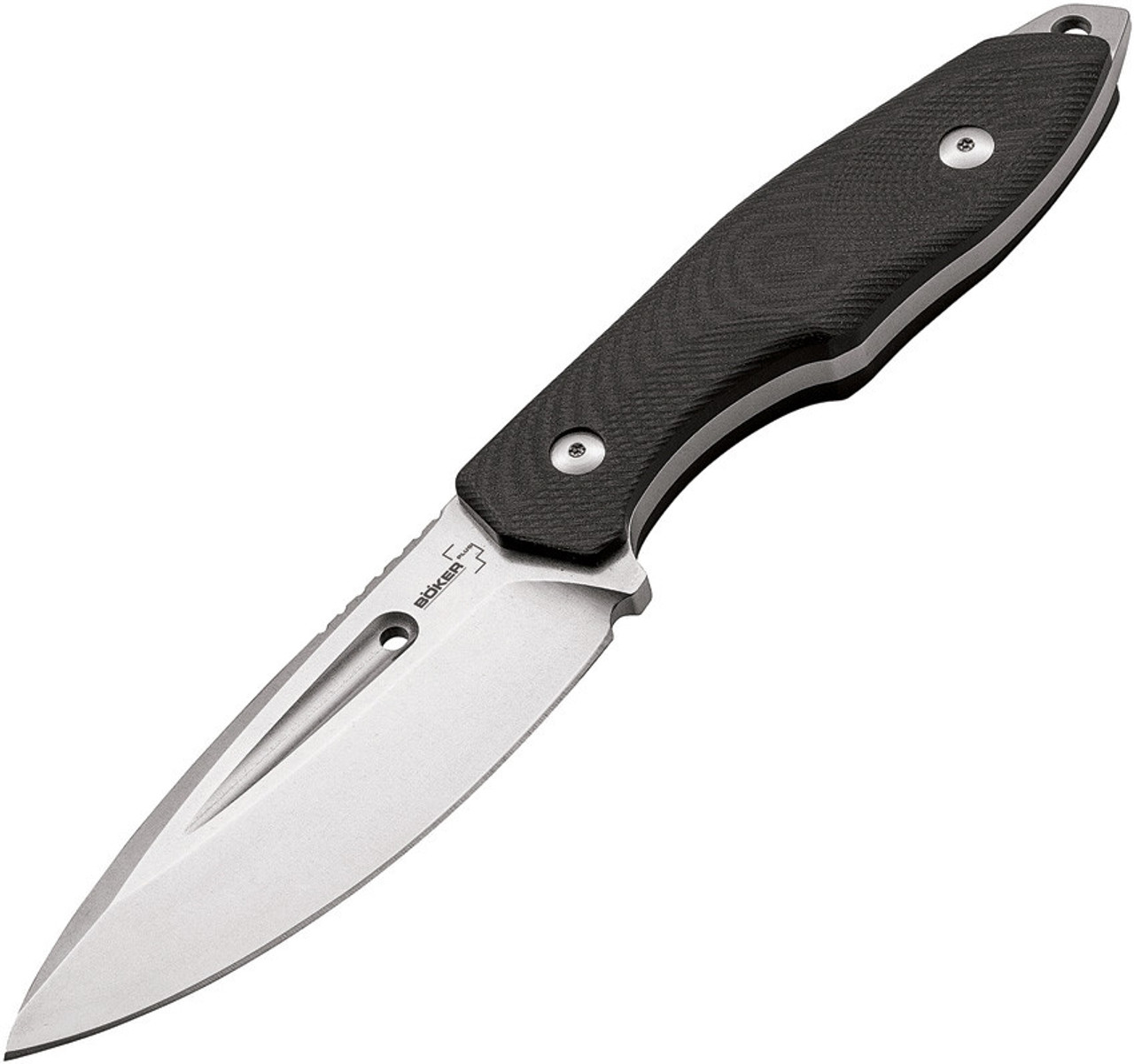 Boker Plus BOP02BO770 Caracal Fixed Blade D2 Steel, Satin Finish, Black G-10 Handle