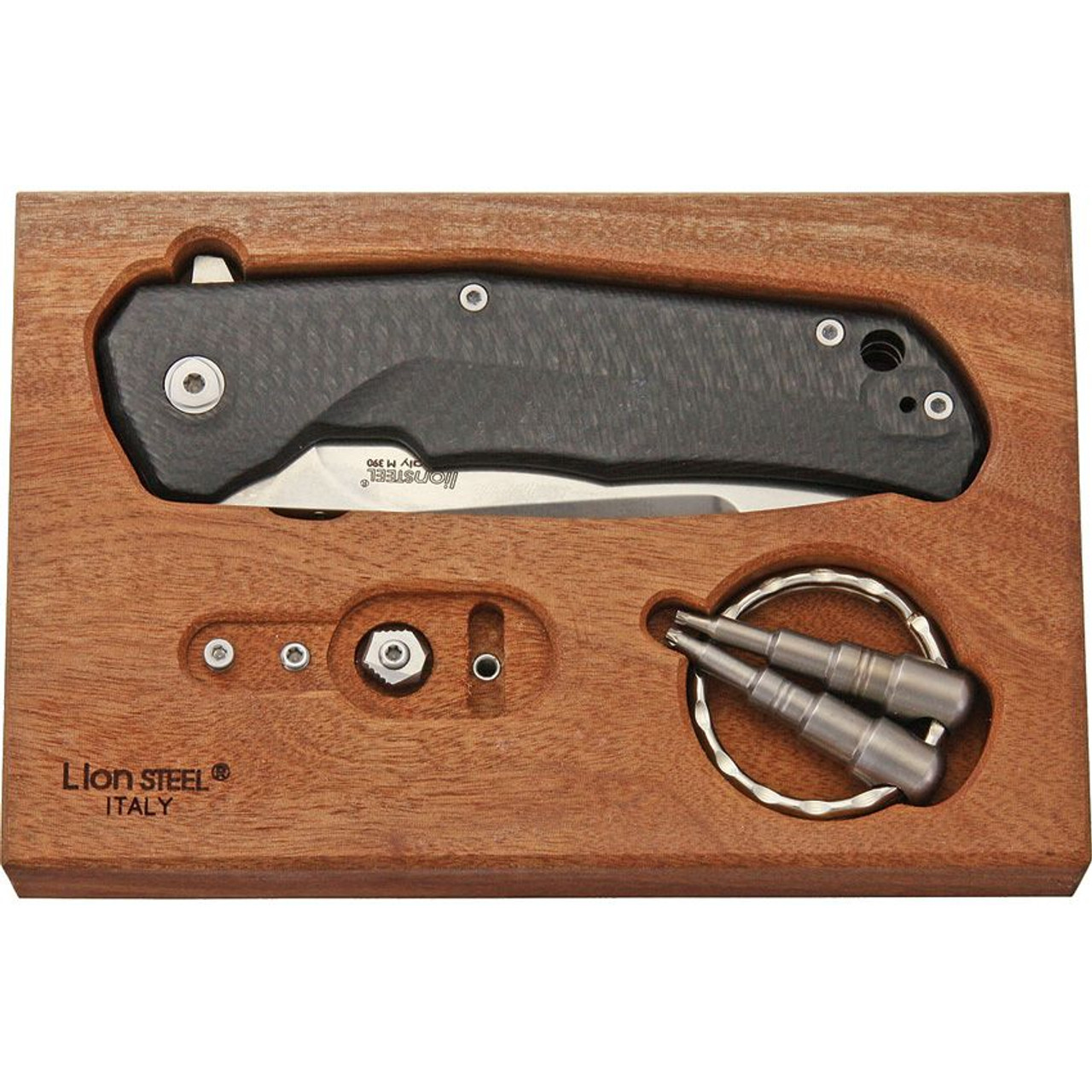 Lion Steel T.R.E. Carbon Fiber, 2.91" M390 Satin Blade, Carbon Fiber/Titanium Handle