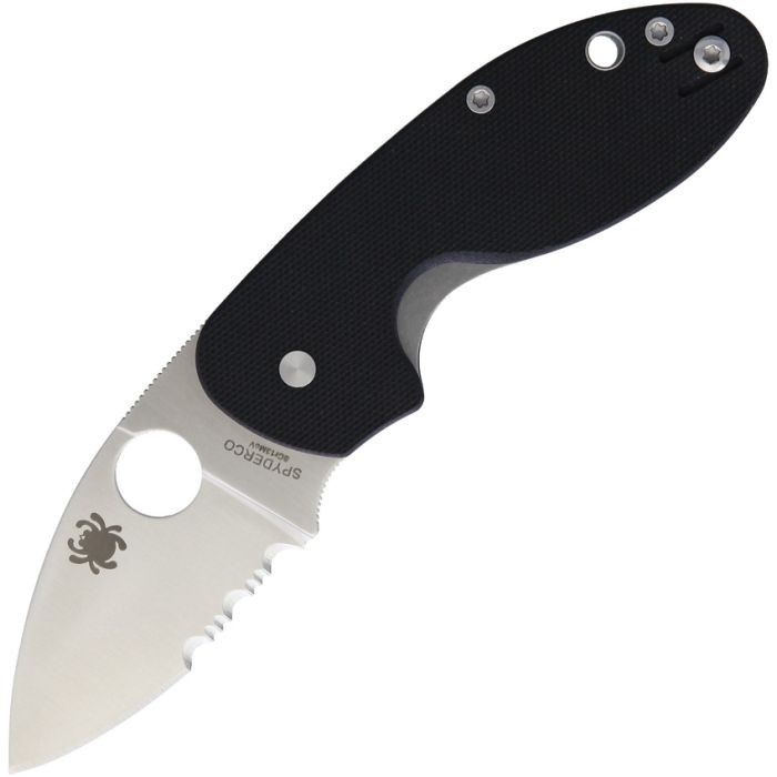 Spyderco Insistent C246GPS folding knife with 2.47 inch combo edge blade.