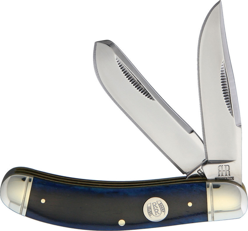 Rough Ryder RR1951 | Blue Smooth Bone Sowbelly | Knifeworks