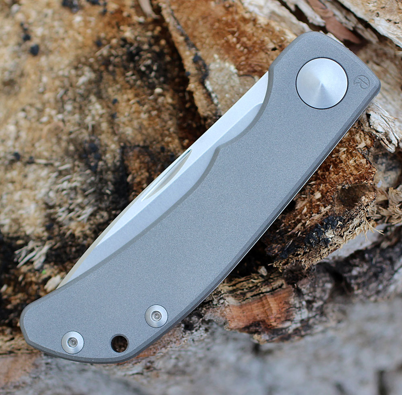 Chris Reeve Impinda Slipjoint, 3.13" CPM-S35VN Stonewash Blade, Titanium Handle