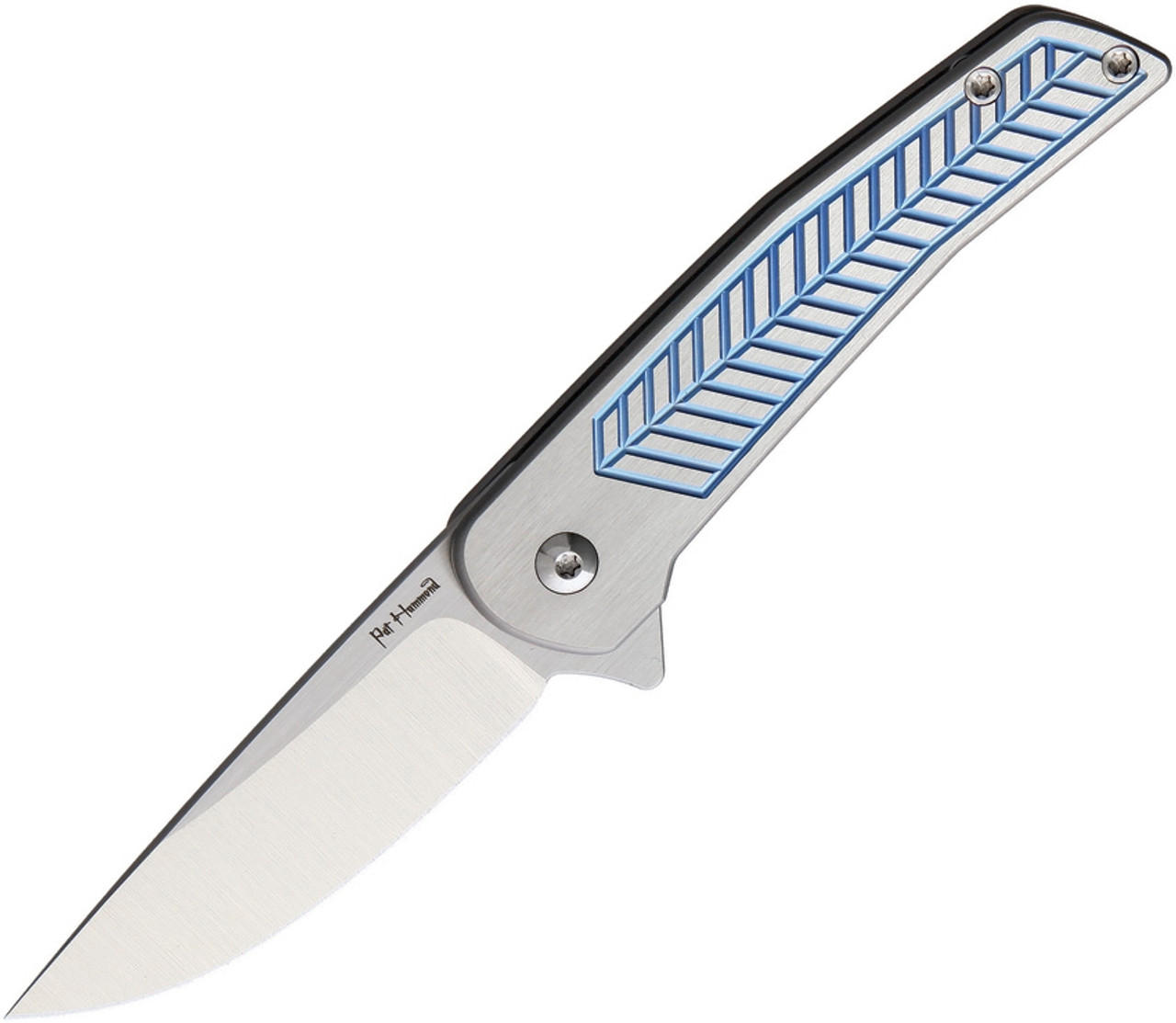 Alliance Designs ALS1B Scout Framelock Blue, 2.4" RWL34 Plain Blade,  Anodized Handle