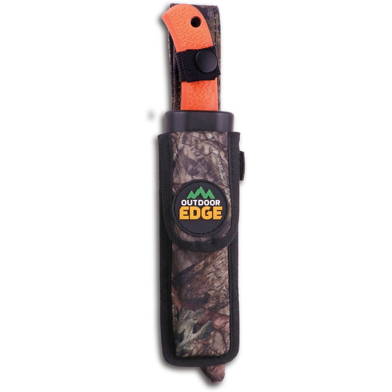 Outdoor Edge Razormax Orange, OERMB20, 3.5" Drop Point Blade and 5" Boning/Filet Blade, Orange Rubberized TPR Handle