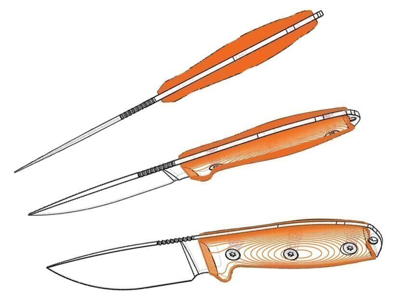 ESEE-6 3D Handle Fixed Blade Knife (6PDT-005)-6.50" Desert Tan 1095 Drop Point Blade, Coyote and Black G-10 Handle