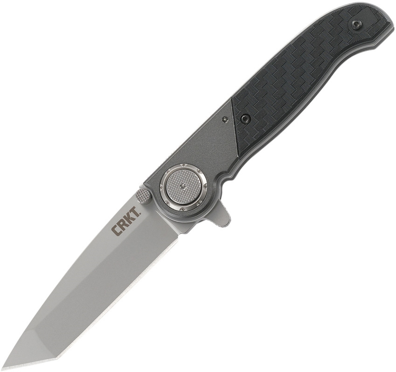 CRKT M40 Deadbolt (CRM4002) 3" 1.4116 Bead Blasted Tanto Plain Blade, Black Glass Reinforced Nylon Handle with Stainless Steel Bolsters