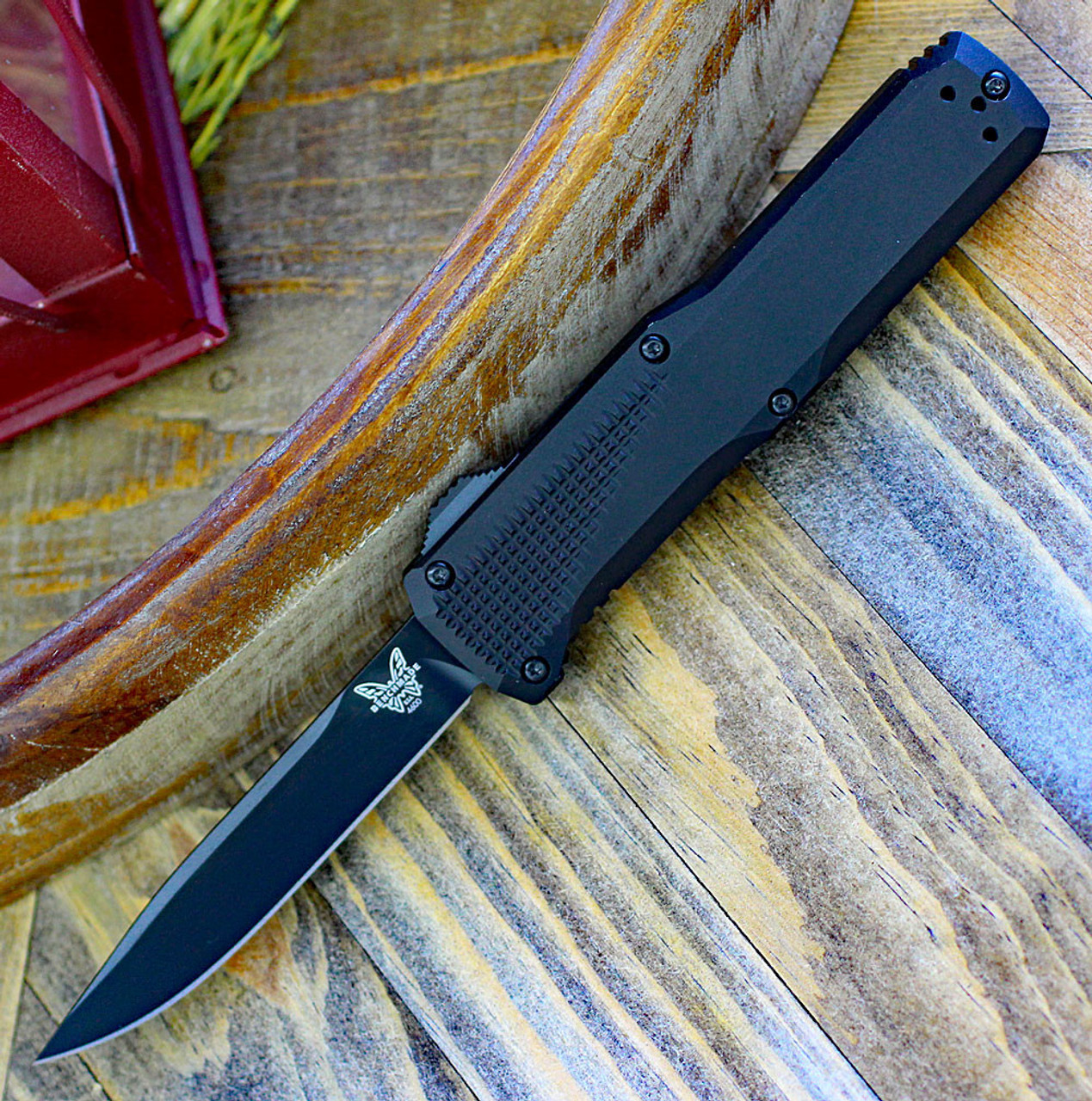 Benchmade Phaeton Automatic OTF 4600DLC knife 3.45 inch S30V Black DLC blade