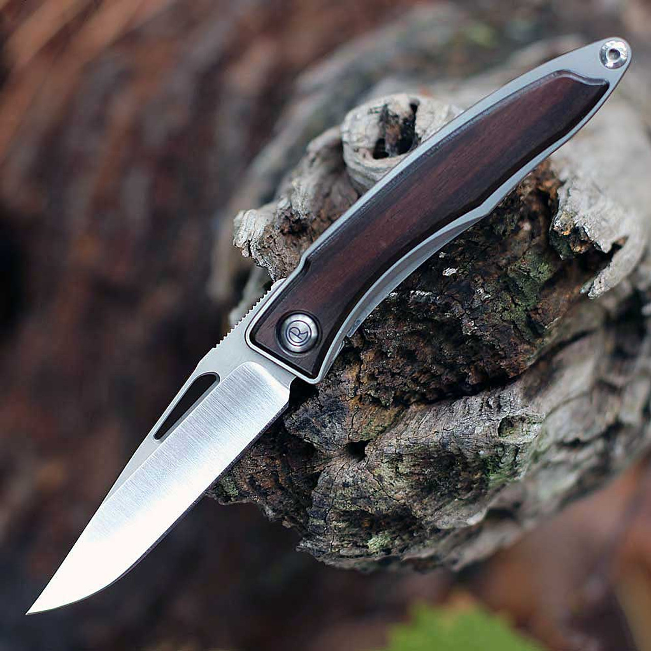 Chris Reeve Mnandi Inlay Macassar Ebony (MNA-1016) -2.74" CPM-S45VN Drop Point Plan Blade