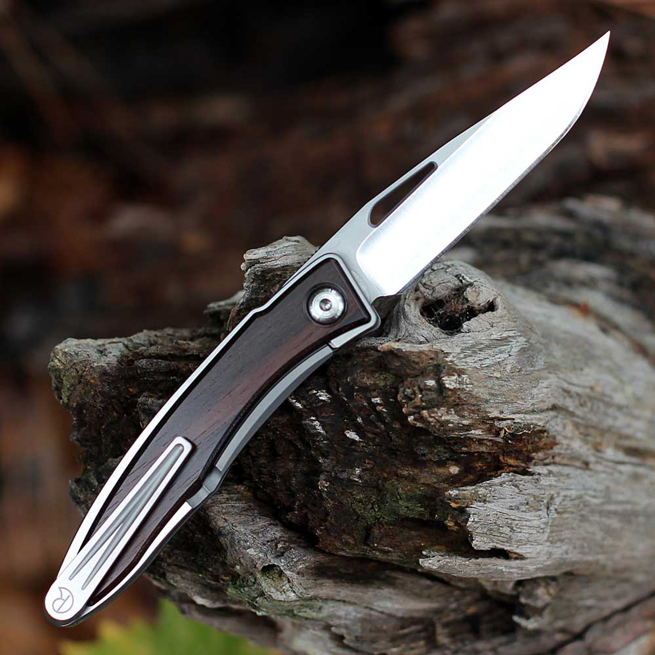 Chris Reeve Mnandi Inlay Macassar Ebony (MNA-1016) -2.74" CPM-S45VN Drop Point Plan Blade