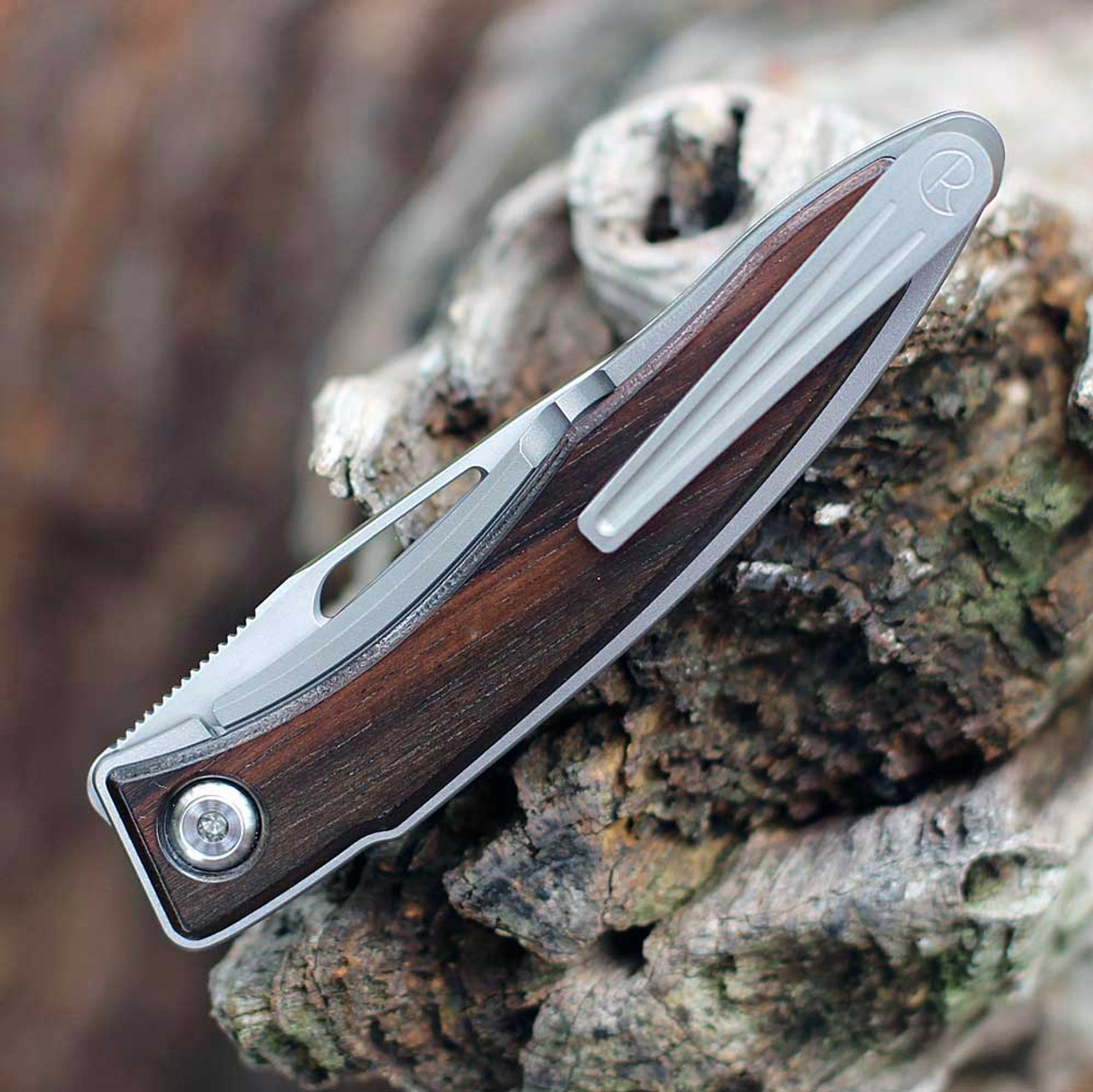 Chris Reeve Mnandi Inlay Macassar Ebony (MNA-1016) -2.74" CPM-S45VN Drop Point Plan Blade