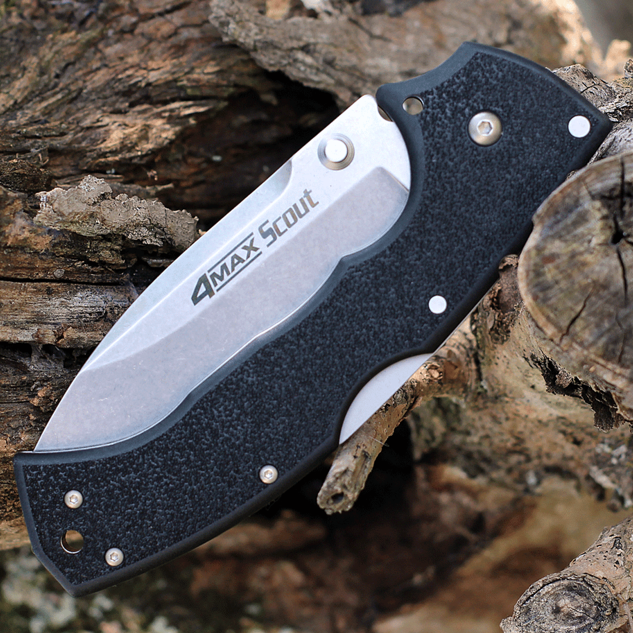 Cold Steel 4-Max Scout Black Griv-Ex (4" AUS-10 SW) 62RQ