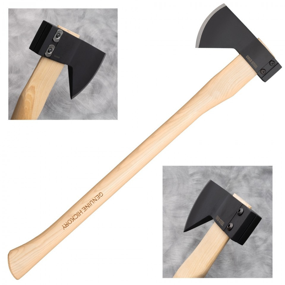 Cold Steel Hudson Bay Camp Axe CS90QB, 27" Overall 1055 Carbon, Hickory Handle-COMING SOON!