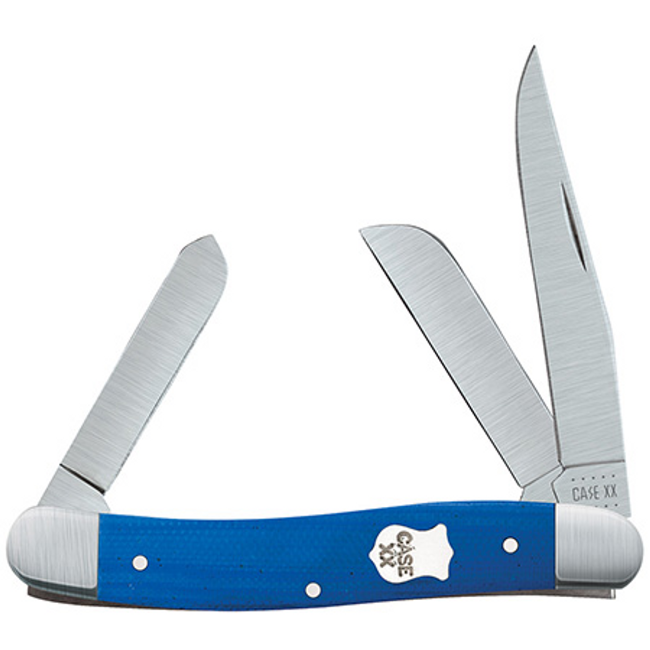 Case Medium Stockman 16744 Blue G-10 Handle (10318 SS)