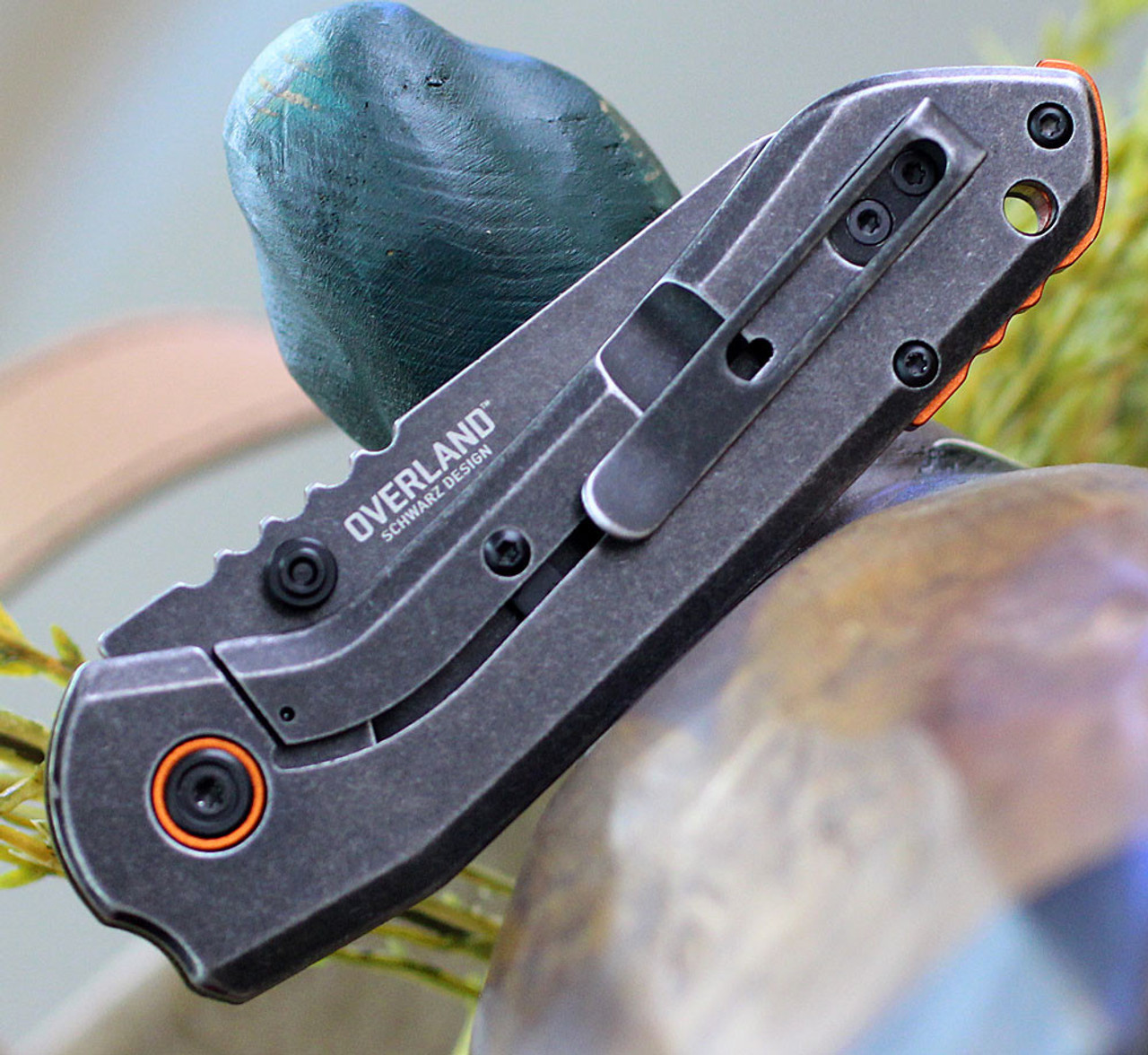 CRKT Overland (CR6280) 3" 8Cr13MoV Blackwashed Wharncliffe Plain Blade, OD Green G-10 Handle with Black Stonewashed 2Cr13 Back Handle