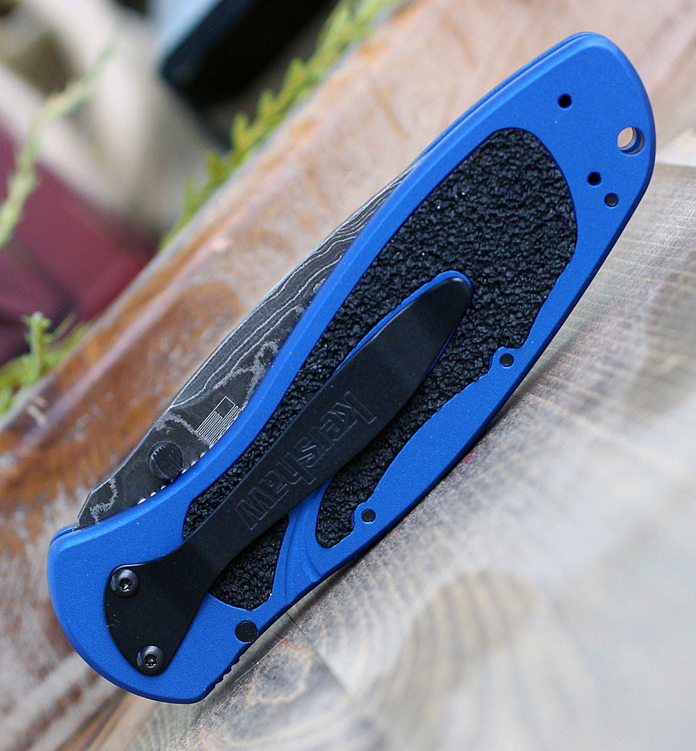 Kershaw Navy Blue Damascus Blur 1670NBDAM 3.4