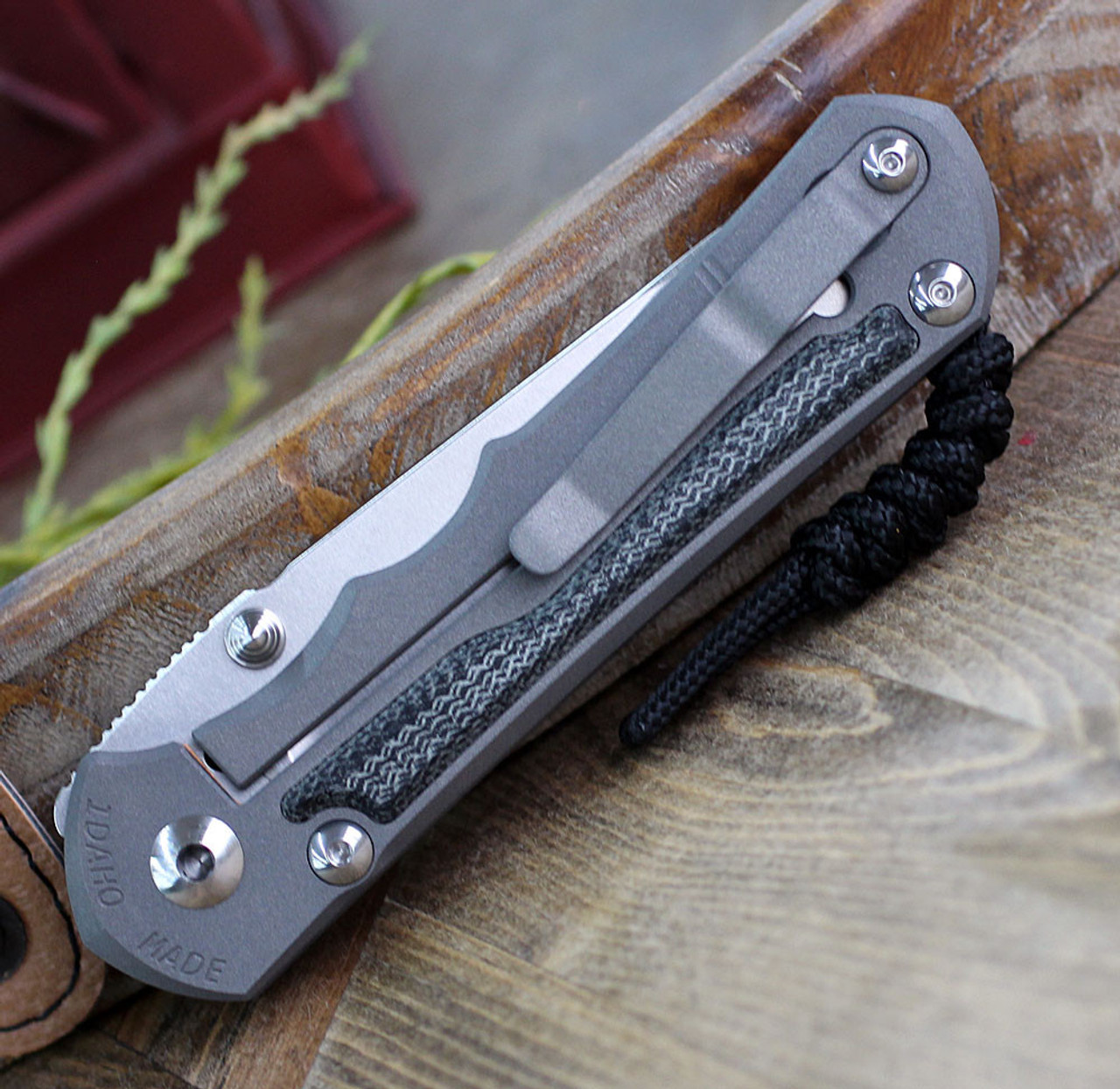 Chris Reeve Large Inkosi Insingo, Black Canvas Micarta Inlay (LIN-1028)