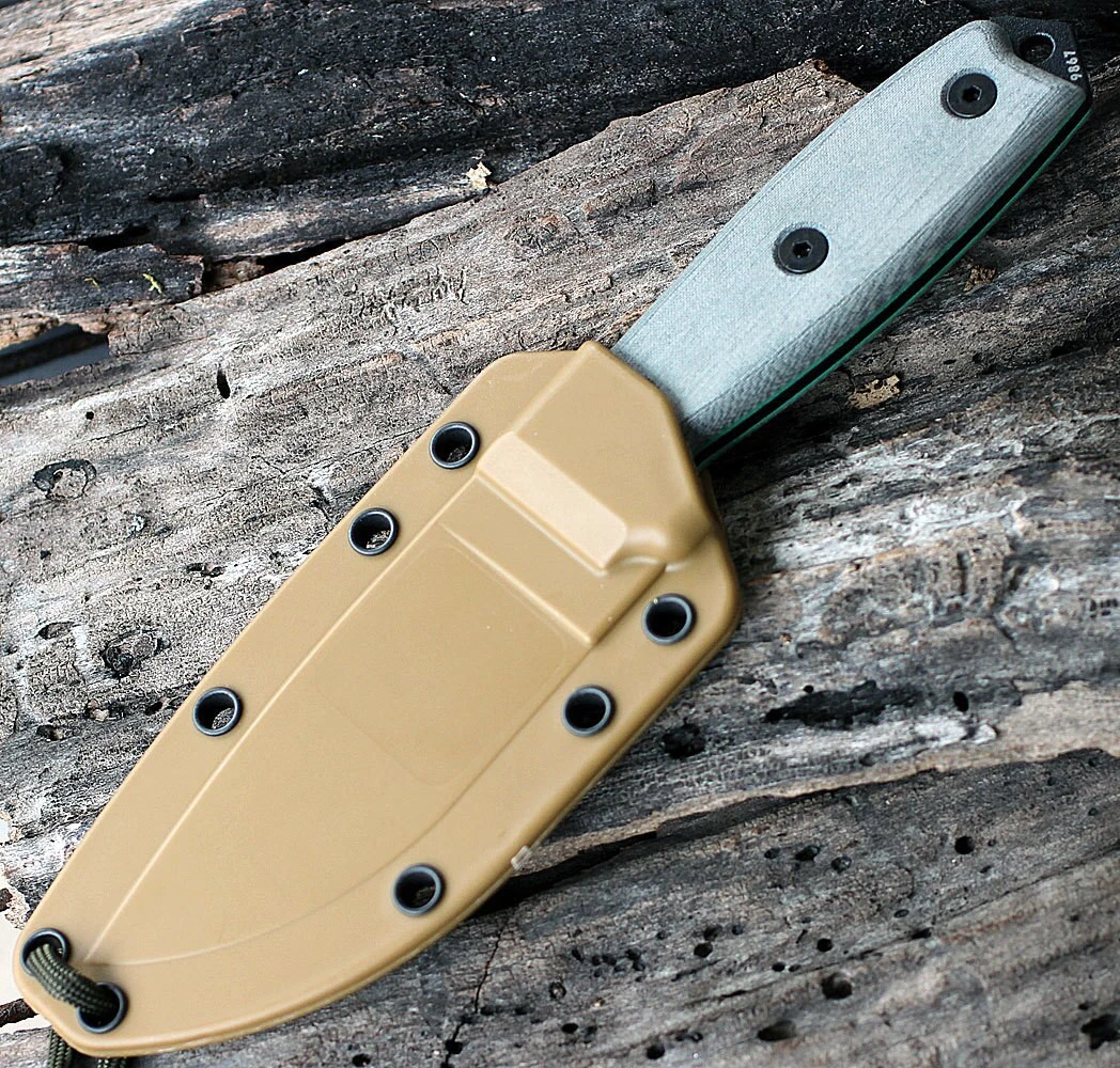 ESEE-3 Fixed Blade ESEE-3S-MB-CO Injection Molded Sheath MOLLE Back Detail View