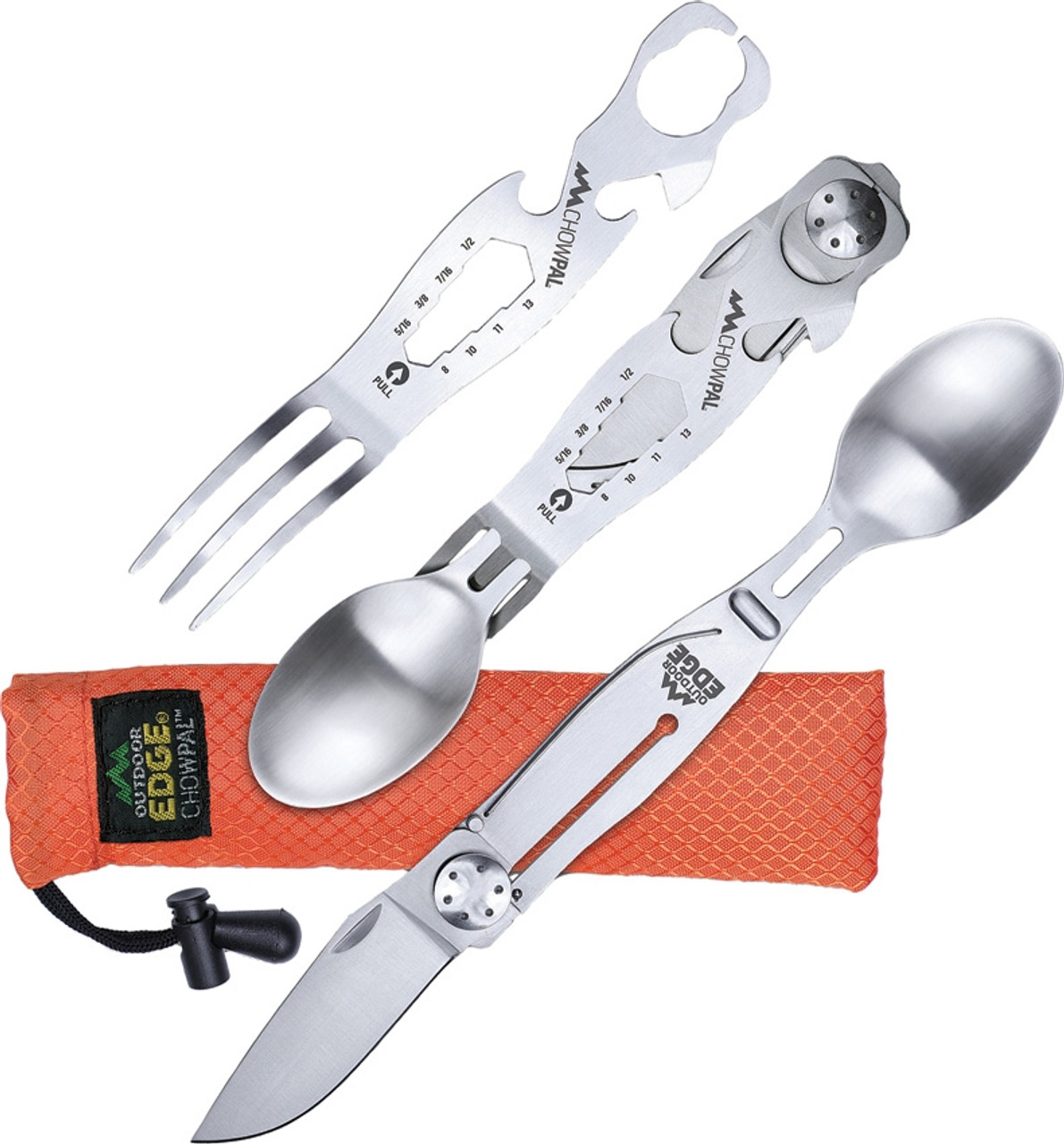 Outdoor Edge CPL-10C ChowPal Mealtime Multi-Tool, Compact Slide Apart Utensil