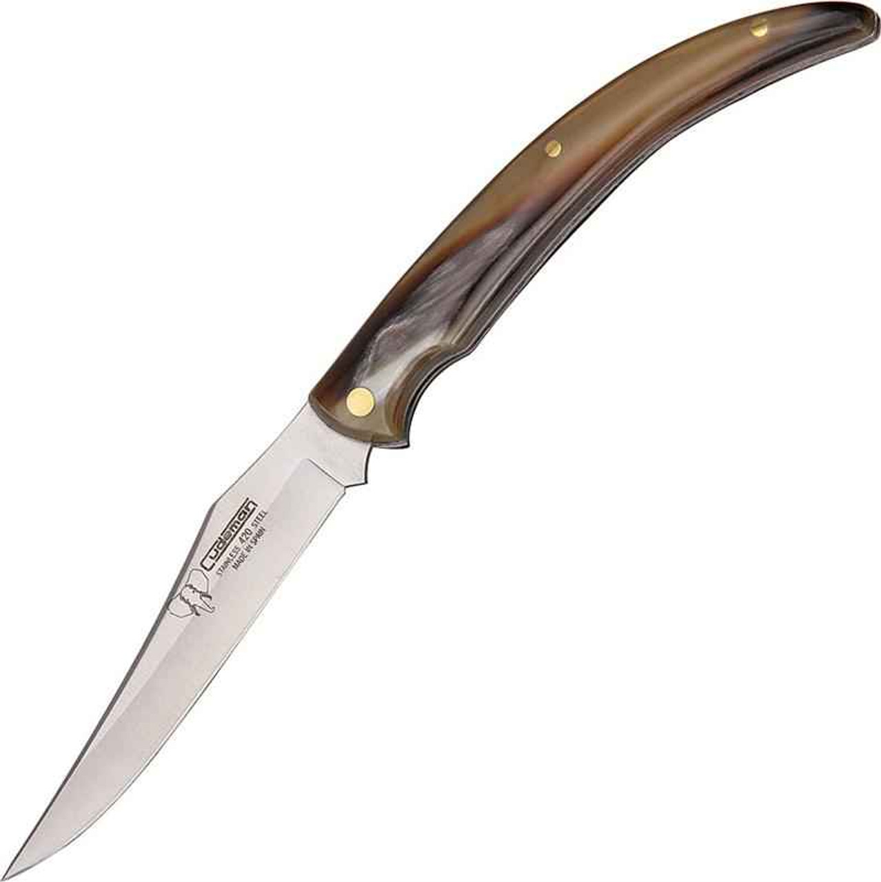 Cudeman Classic Folder, 420 Stainless, Bull Horn Handle