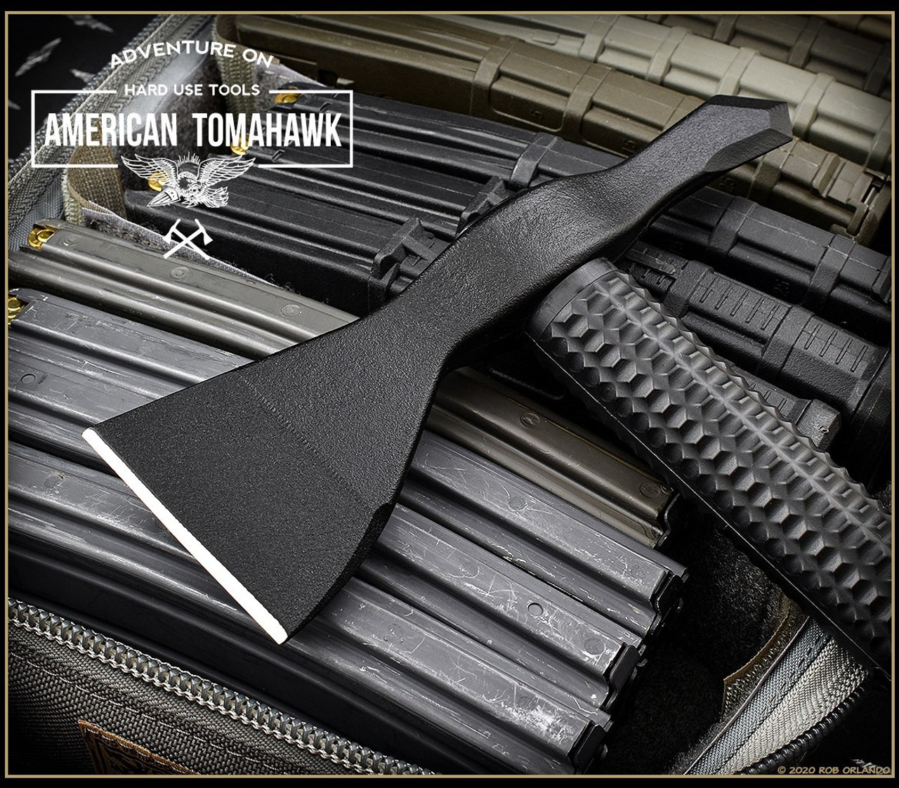 American Tomahawk Model 1, 14.12" Overall Length, Black Nylon Handle